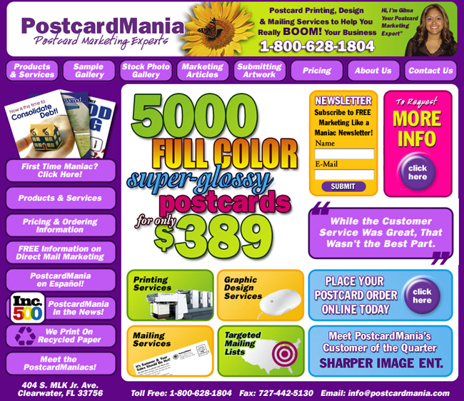 Tiếp thị bằng thư trực tiếp và sự thành công của PostcardMania